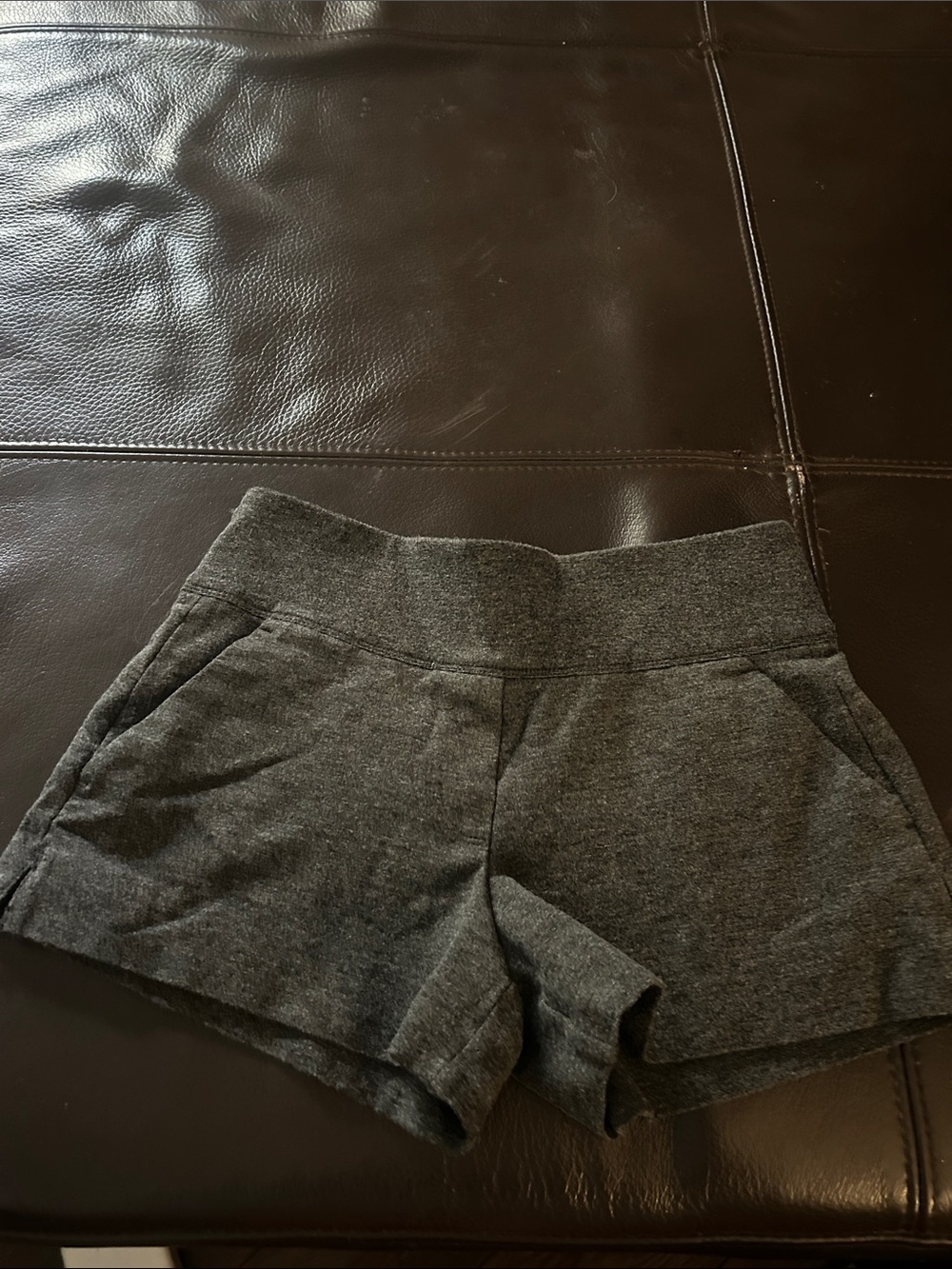 Babaton Charcoal Gray Athletic Knit Shorts